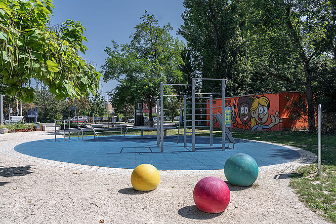 Aire de calisthenics sur la Rudolf-Hoffmann-Platz à Ludwigshafen