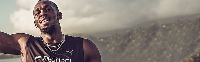 Usain Bolt pour REGUPOL Usain Bolt pour REGUPOL